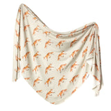 Copper Pearl: Knit Swaddle Blanket - Swift