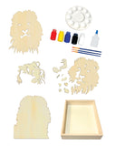Begin Again Get Stacked Paint & Puzzle Kit - Mighty Lion