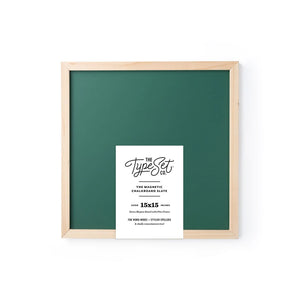 The Type Set Co. - 15x15 Write-On Magnetic Letter Board (Green)