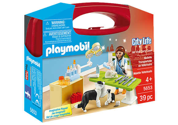 Playmobil City Life: Vet Visit Carry Case