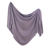 Copper Pearl: Knit Swaddle Blanket - Violet