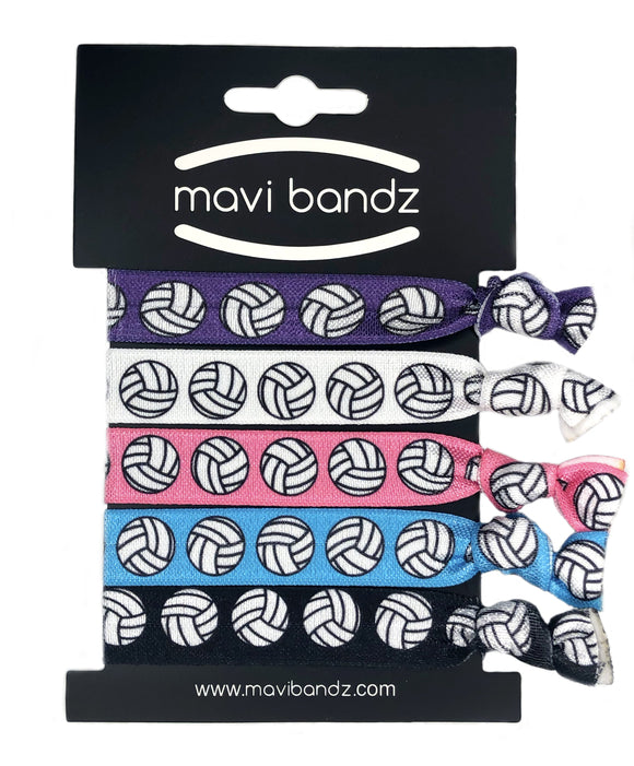 Mavi Bandz Knot Hair Ties - Volleyball Hair Ties
