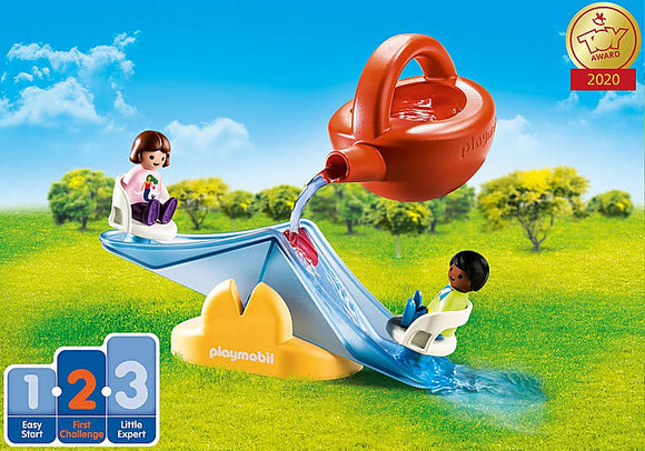 Playmobil 1.2.3 Aqua: Water Seesaw with Watering Can