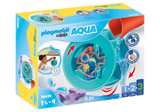 Playmobil 1.2.3 Aqua: Water Wheel with Baby Shark