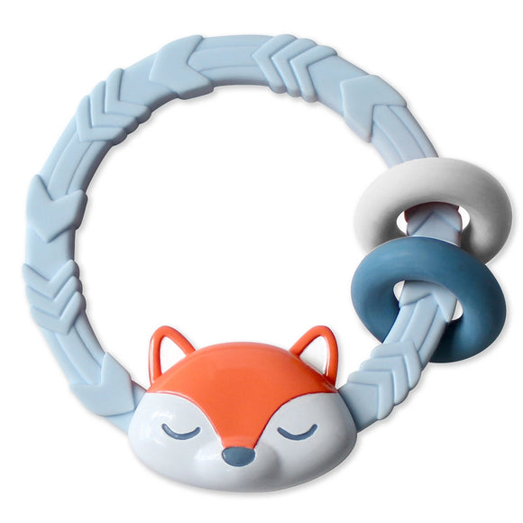 Itzy Ritzy Ritzy Rattle™ Silicone Teether Rattles Fox