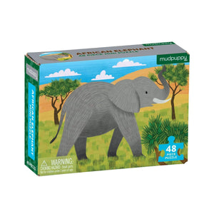 Mudpuppy Mini Puzzle - African Elephant