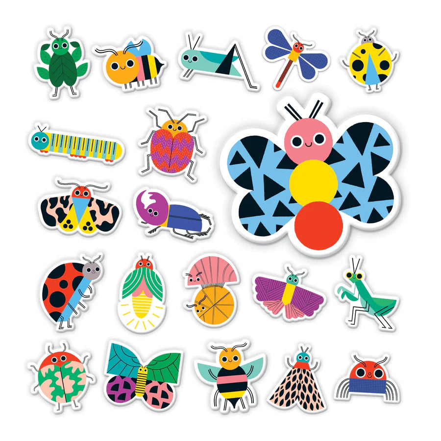 Mudpuppy Stickable Bath Shapes - Bug Out! – Growing Tree Toys