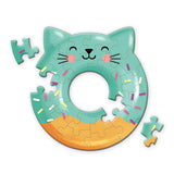 Mudpuppy Mini Shaped Puzzle 24 piece - Cat Donut