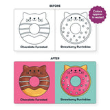 Mudpuppy Color Magic Bath Book - Cat Donuts