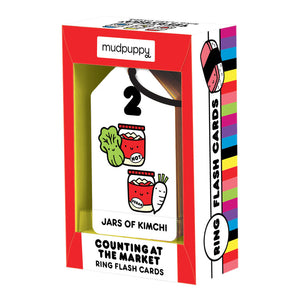 Mudpuppy Ring Flash Cards - Counting at the Market