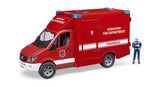 Bruder MB Sprinter Fire Department with Light and Sound Module and Fireman