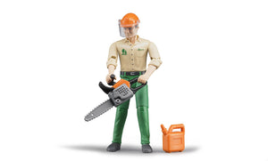 Bruder® Forestry Worker with Accessories