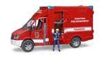 Bruder® MB Sprinter Fire Department with Light and Sound Module and Fireman