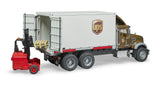 Bruder® MACK Granite UPS Logistics Truck with Forklift