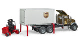 Bruder® MACK Granite UPS Logistics Truck with Forklift