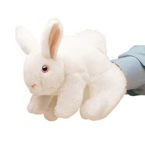 Folkmanis® Hand Puppet: White Bunny Rabbit