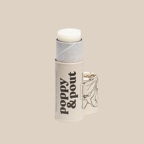 Poppy & Pout Lip Balm: Marshmallow Creme