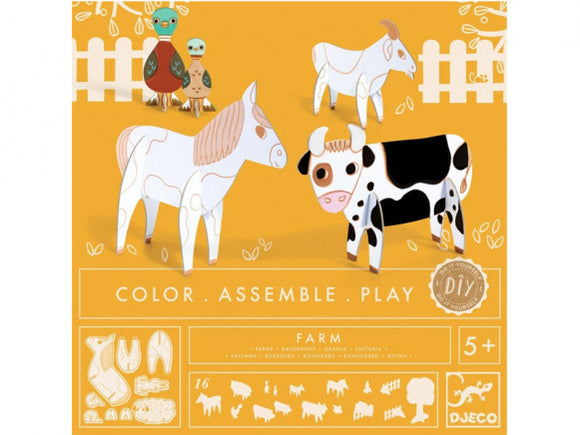Djeco Color.Assemble.Play - Farm