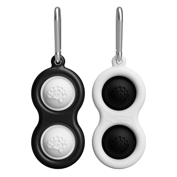 Fat Brain Toys Simpl Dimpl Keychain - Black & White