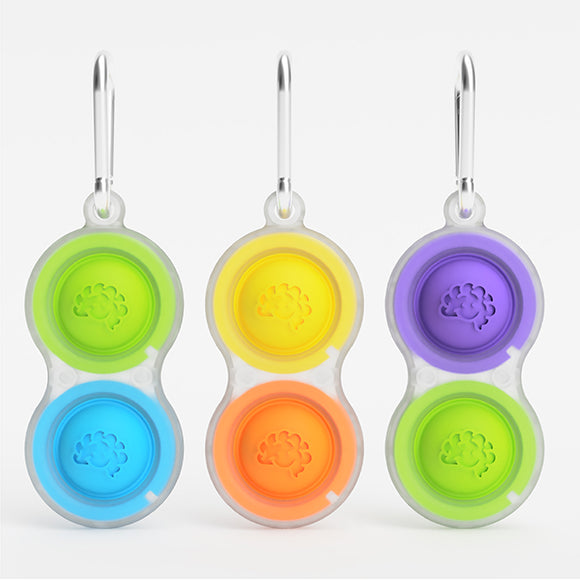 Fat Brain Toys Simpl Dimpl Keychain - Clear
