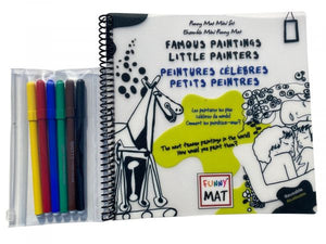 Mini Funny Mat Set with 6 Markers - Famous Paintings