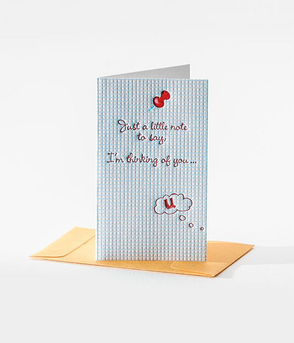 Elum Designs Mini Cards: Old School Note - Thinking of You