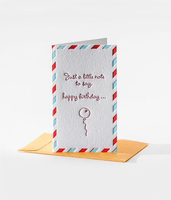 Elum Designs Mini Cards: Old School Note - Happy Birthday