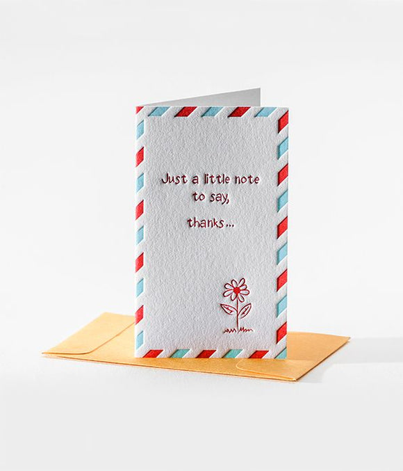 Elum Designs Mini Cards: Old School Note - Flower Thanks