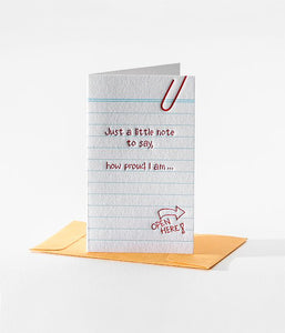 Elum Designs Mini Cards: Old School Note - How Proud