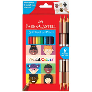Faber-Castell World Colors - 15 ct Colored EcoPencil