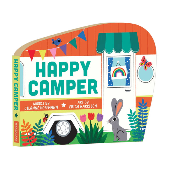 Mudpuppy Happy Camper Shaped Board Book