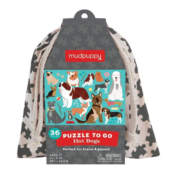 Mudpuppy Puzzle To Go - Hot Dogs