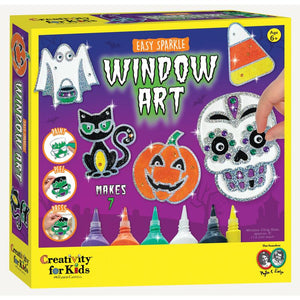 Creativity for Kids: Easy Sparkly Halloween Window Art