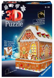 Ravensburger 3D Puzzle Gingerbread House Night Edition