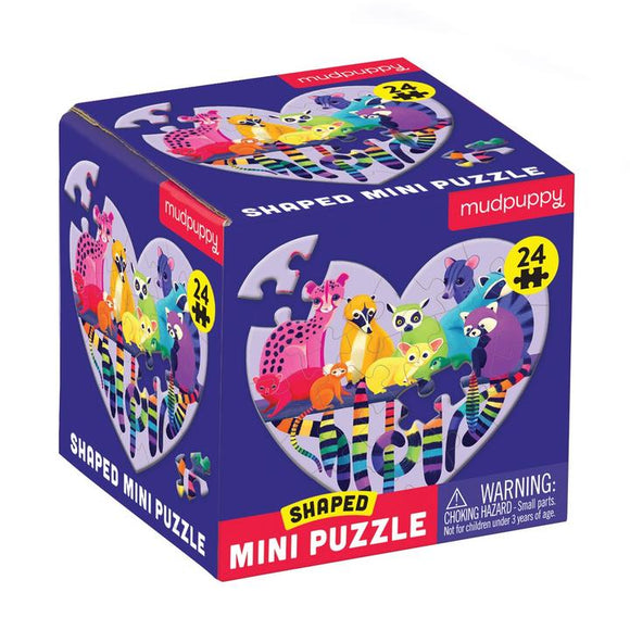Mudpuppy Mini Shaped Puzzle 24 piece - Love in the Wild