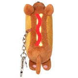 Squishable® Micro Keychain: Dachshund Hot Dog 4.5"