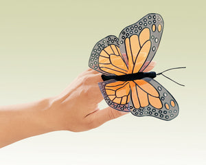Folkmanis® Finger Puppet: Mini Monarch Butterfly