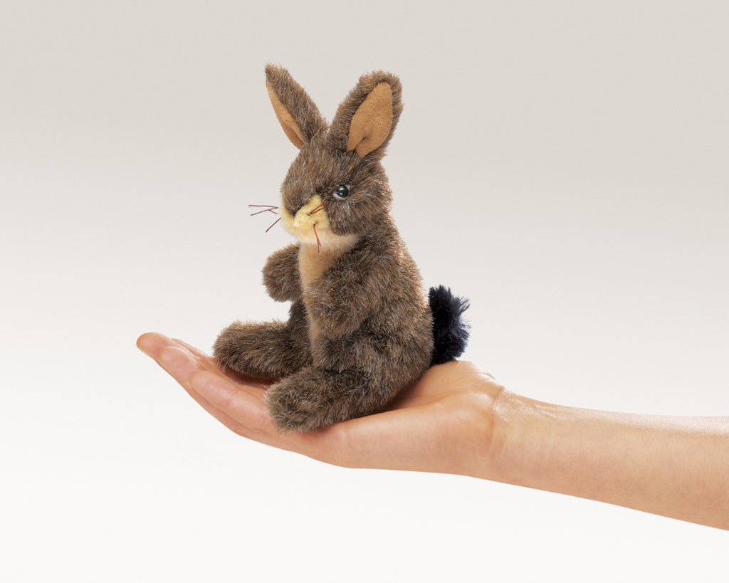 Folkmanis® Finger Puppet: Mini Jack Rabbit – Growing Tree Toys