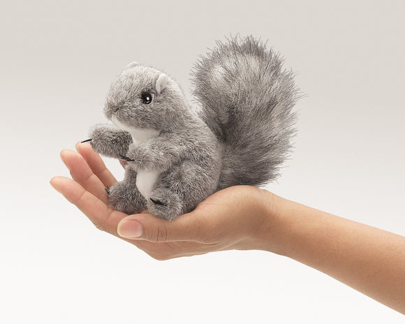 Folkmanis® Finger Puppet: Mini Gray Squirrel