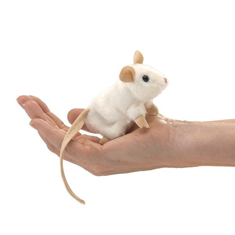 Folkmanis Mini White Mouse