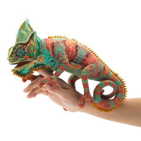 Folkmanis® Finger Puppet: Small Chameleon