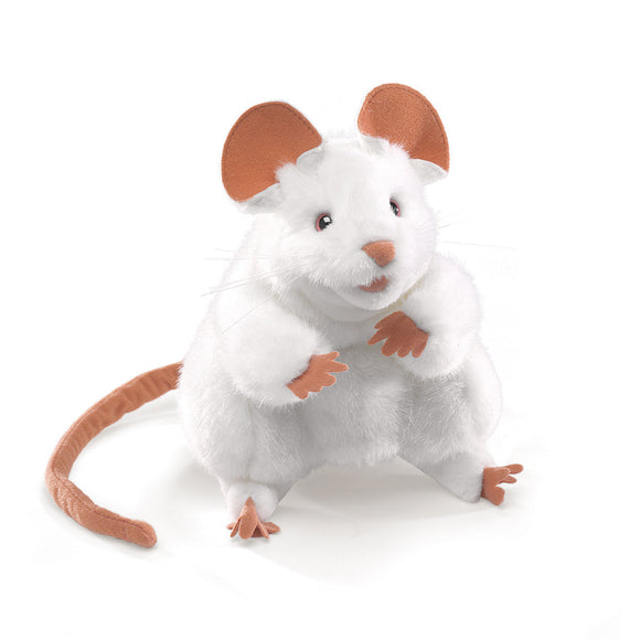 Folkmanis® Hand Puppet: White Mouse