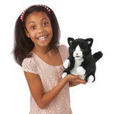 Folkmanis® Hand Puppet: Tuxedo Kitten