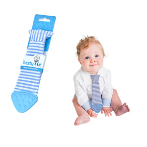 Tasty Tie® Baby Teething Tie & Crinkle Toy! - Seersucker