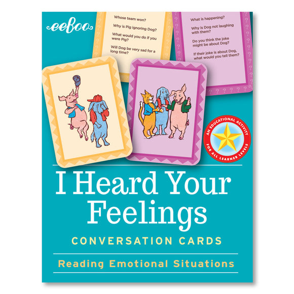 eeBoo Conversation Cards- I Heard Your Feelings