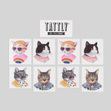 Tattly Set The Cat Club Tattoos
