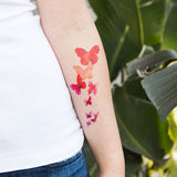 Tattly Pairs Coral Butterflies Tattoo