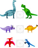 Magna-Tiles® Dino World XL 50 Piece Set