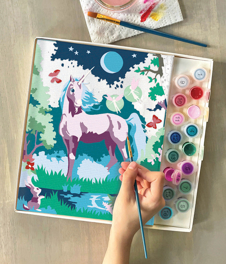 Rainbow Unicorn Paint-By-Number Masterpiece Kit at Lakeshore Learning