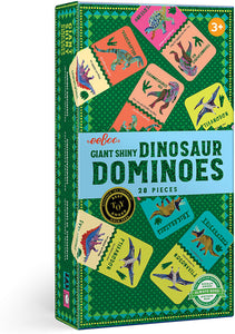 eeBoo Giant Shiny Dinosaur Dominoes 28 pieces